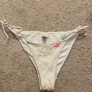 Hollister Swim White Lace Bottoms